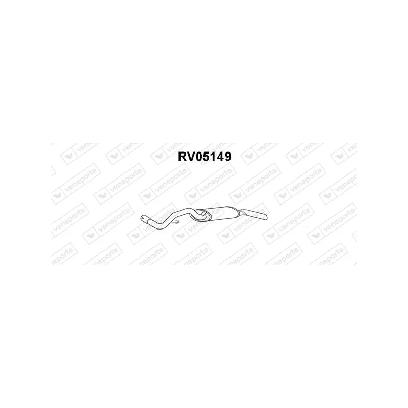 Silencieux arrière VENEPORTE RV05149