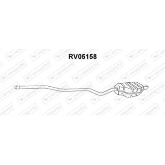 Silencieux arrière VENEPORTE RV05158