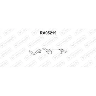 Silencieux arrière VENEPORTE RV05219