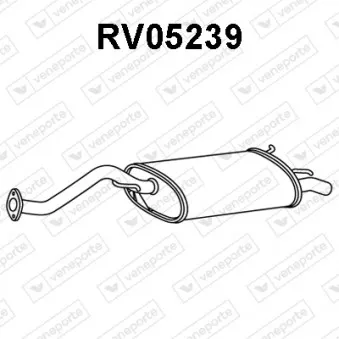 Silencieux arrière VENEPORTE RV05239