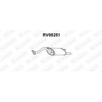 Silencieux arrière VENEPORTE RV05251