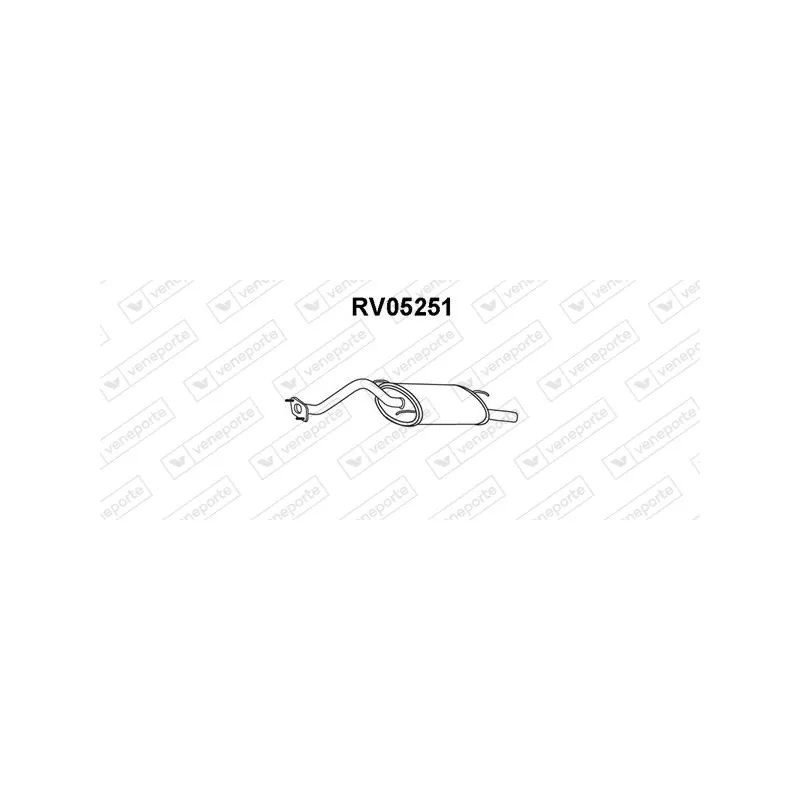 Silencieux arrière VENEPORTE RV05251