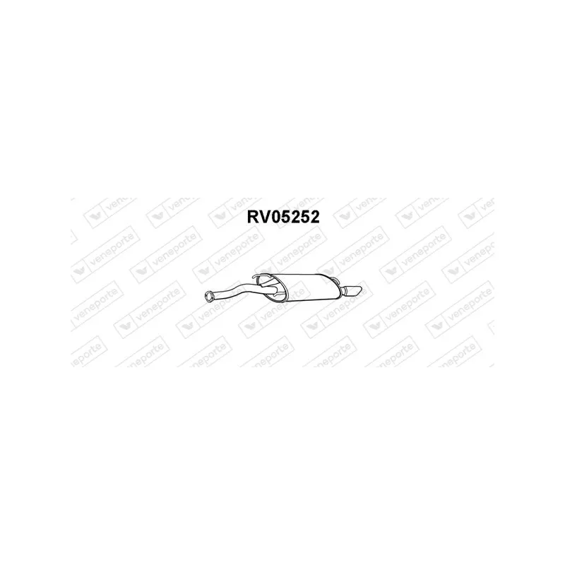 Silencieux arrière VENEPORTE RV05252