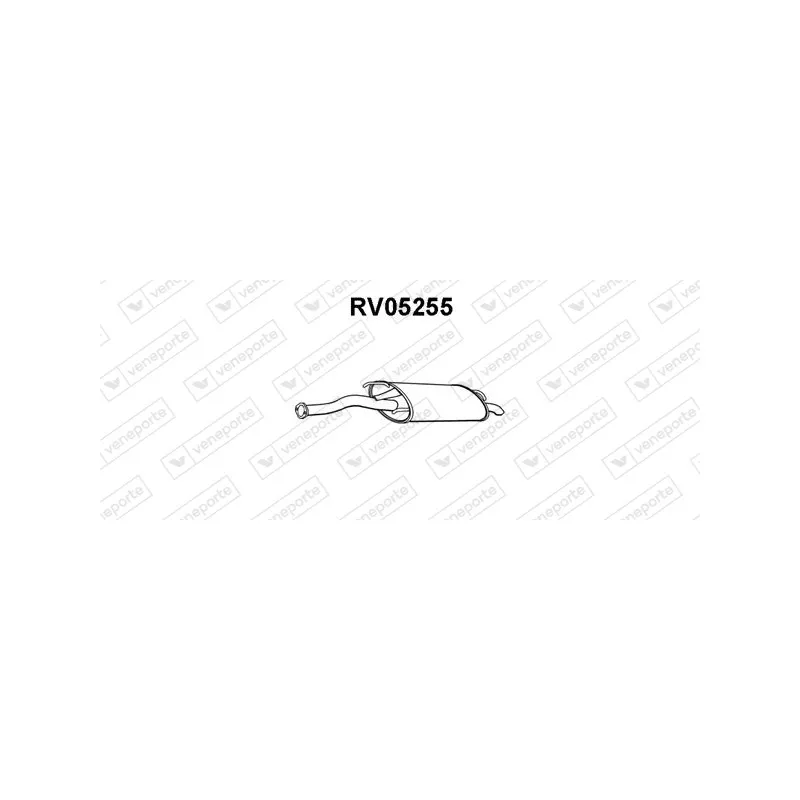 Silencieux arrière VENEPORTE RV05255