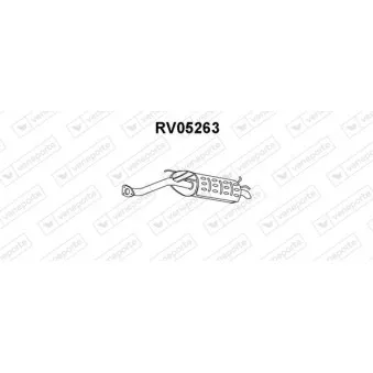 Silencieux arrière VENEPORTE RV05263