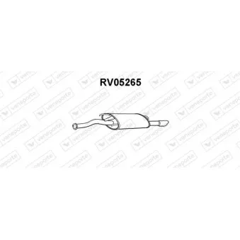Silencieux arrière VENEPORTE RV05265