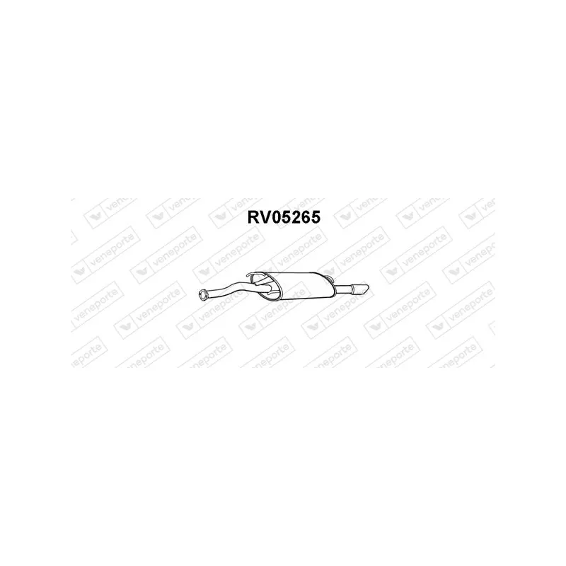 Silencieux arrière VENEPORTE RV05265