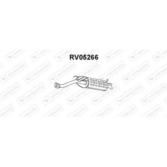Silencieux arrière VENEPORTE RV05266