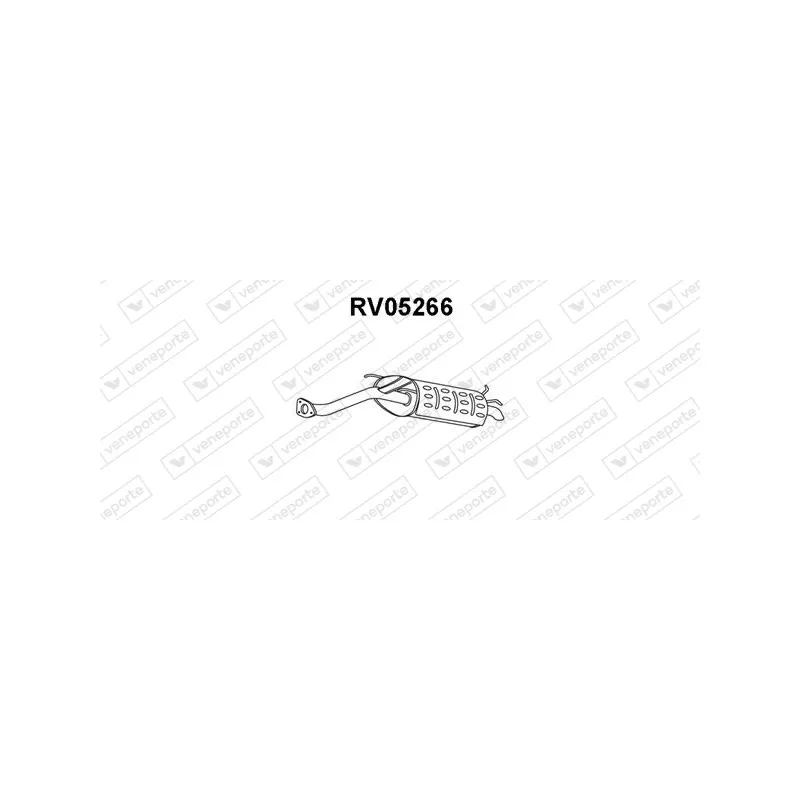 Silencieux arrière VENEPORTE RV05266