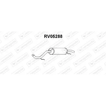 Silencieux arrière VENEPORTE RV05288