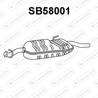 Silencieux arrière VENEPORTE SB58001