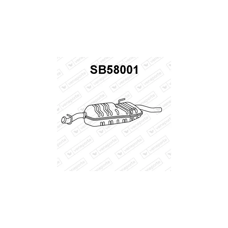 Silencieux arrière VENEPORTE SB58001