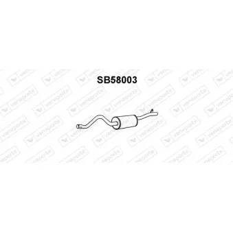 Silencieux arrière VENEPORTE SB58003