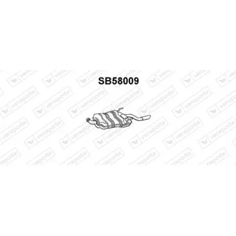 Silencieux arrière VENEPORTE SB58009