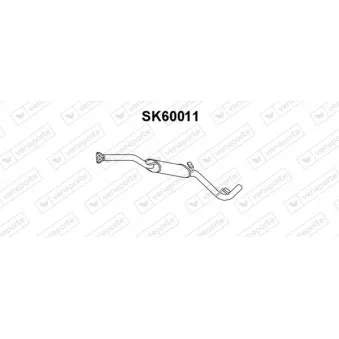 Silencieux avant VENEPORTE SK60011