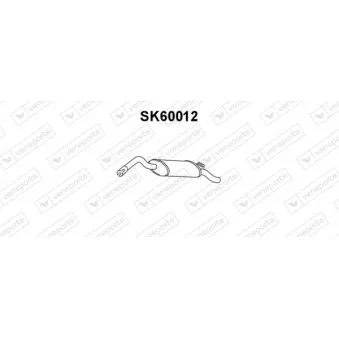 Silencieux arrière VENEPORTE SK60012