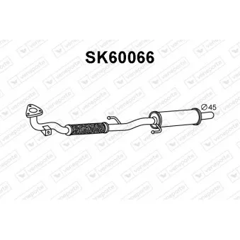 Silencieux avant VENEPORTE SK60066