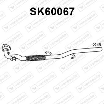 Tuyau d'échappement VENEPORTE SK60067