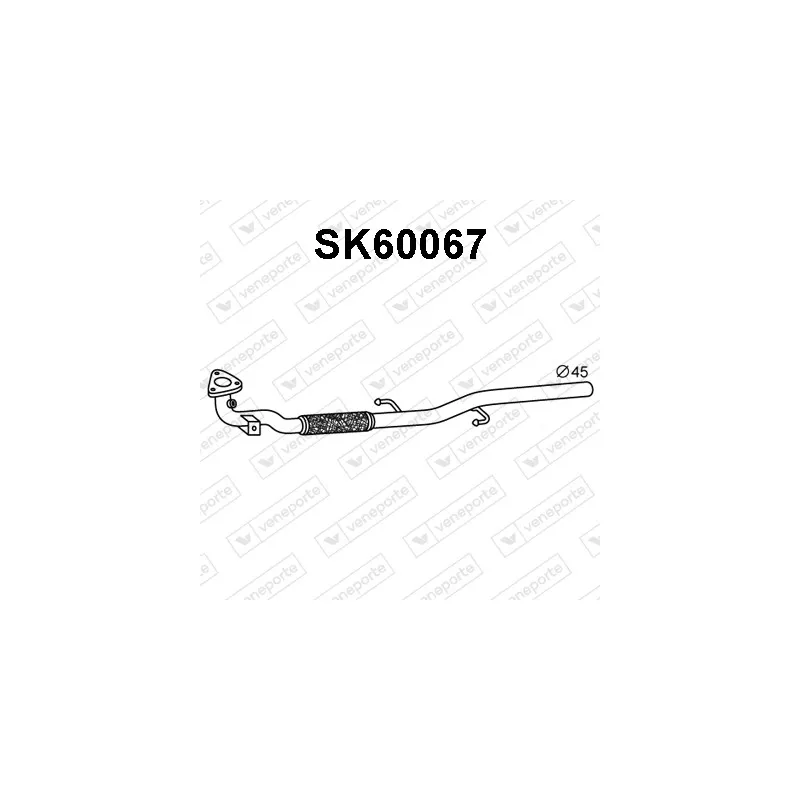 Tuyau d'échappement VENEPORTE SK60067
