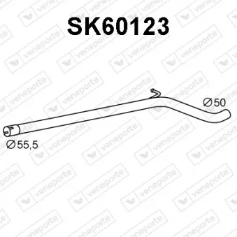 Tuyau d'échappement VENEPORTE SK60123