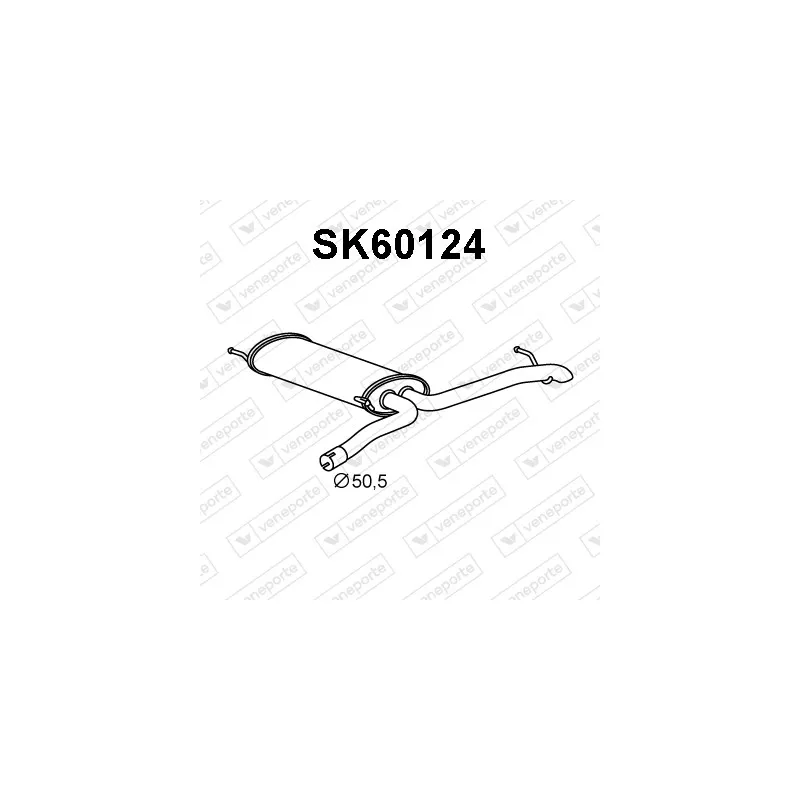 Silencieux arrière VENEPORTE SK60124