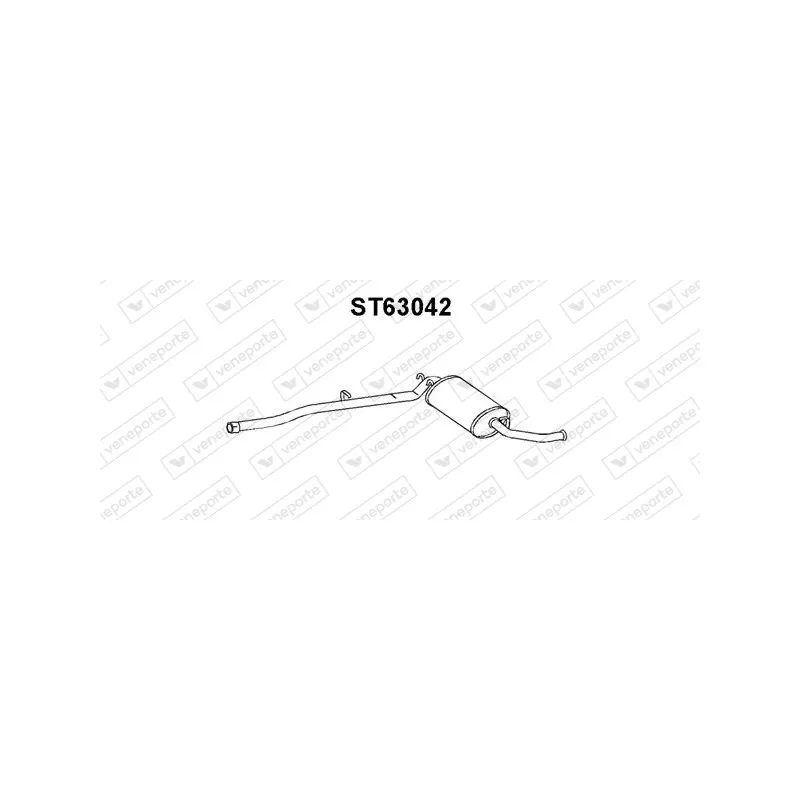 Silencieux arrière VENEPORTE ST63042