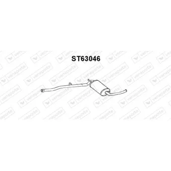 Silencieux arrière VENEPORTE