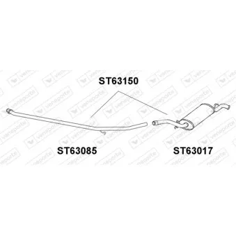 Silencieux arrière VENEPORTE ST63150