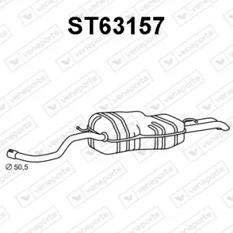 Silencieux arrière VENEPORTE ST63157