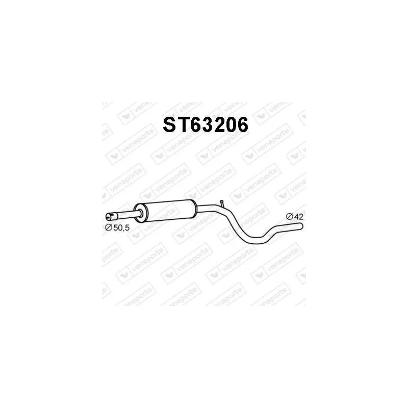 Silencieux central VENEPORTE ST63206