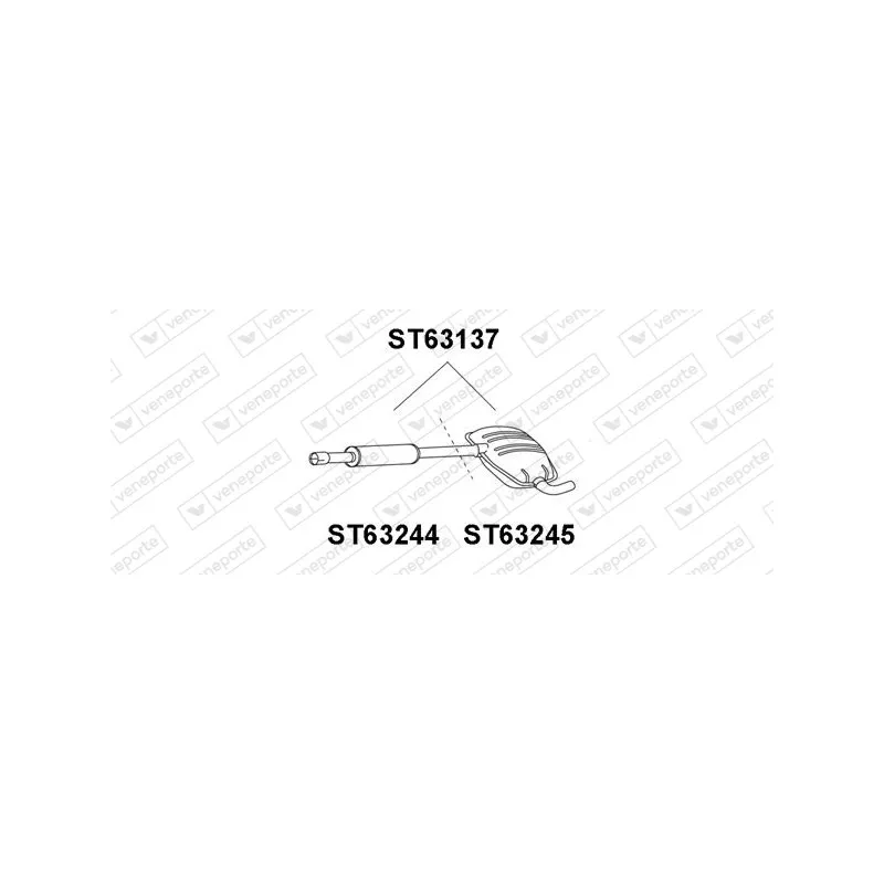 Silencieux central VENEPORTE ST63245