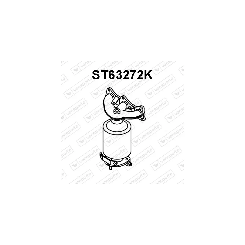Catalyseur en coude VENEPORTE ST63272K