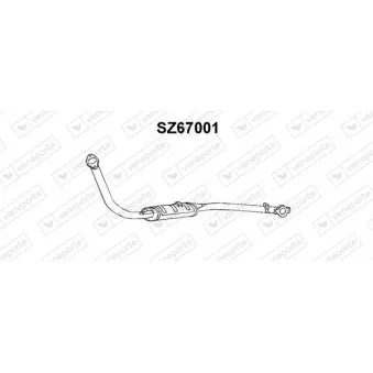 Silencieux avant VENEPORTE SZ67001