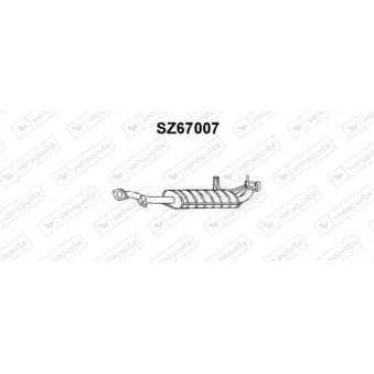 Silencieux arrière VENEPORTE SZ67007