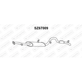 Silencieux arrière VENEPORTE SZ67009