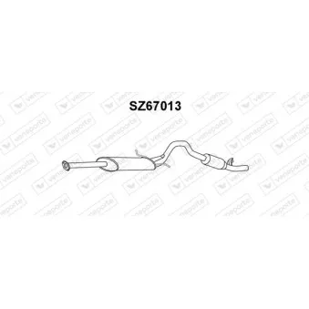 Silencieux arrière VENEPORTE SZ67013