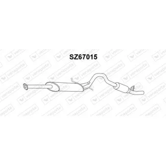 Silencieux arrière VENEPORTE SZ67015