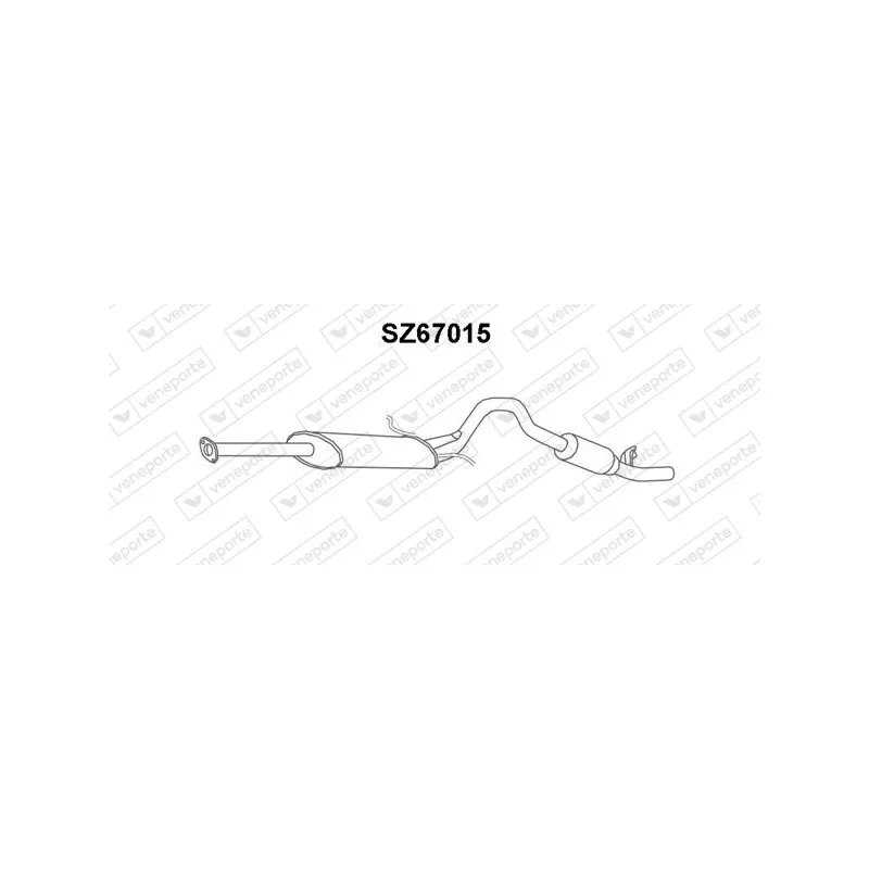 Silencieux arrière VENEPORTE SZ67015