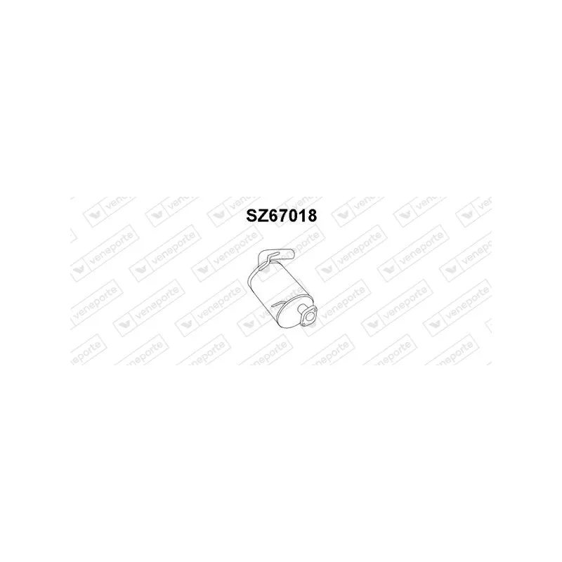 Silencieux arrière VENEPORTE SZ67018