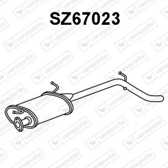 Silencieux arrière VENEPORTE SZ67023