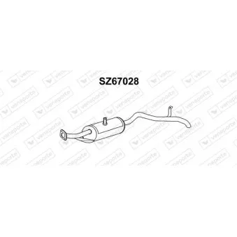 Silencieux arrière VENEPORTE SZ67028