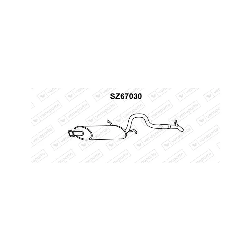 Silencieux arrière VENEPORTE SZ67030