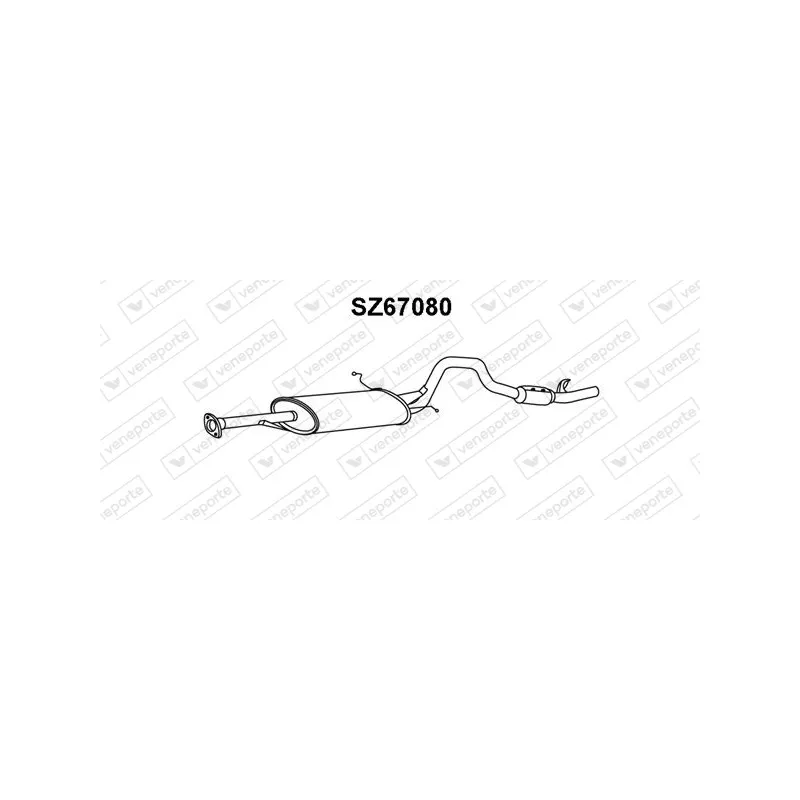 Silencieux arrière VENEPORTE SZ67080