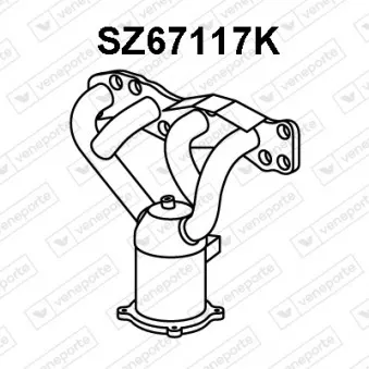 Catalyseur en coude VENEPORTE SZ67117K