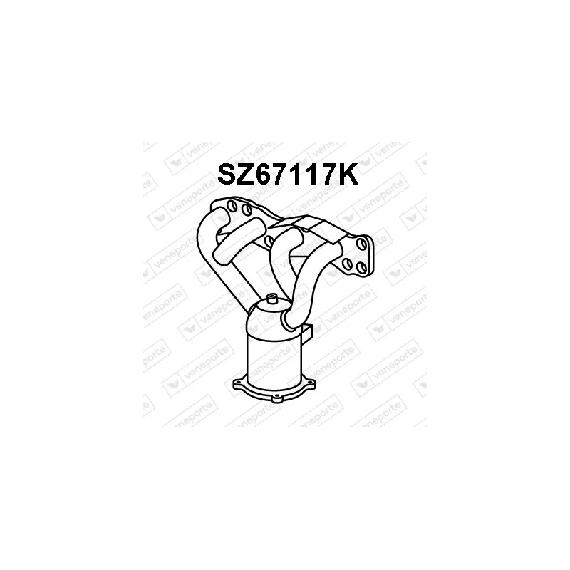 Catalyseur en coude VENEPORTE SZ67117K