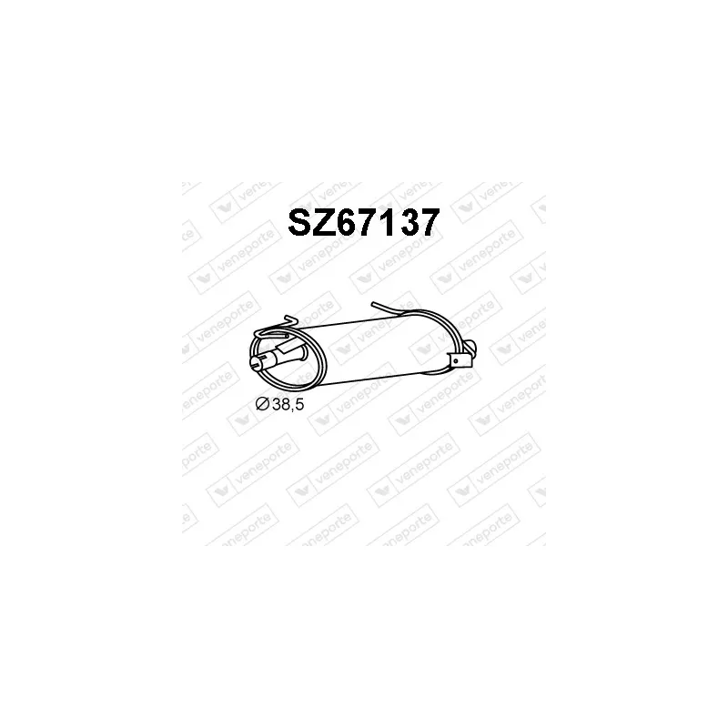 Silencieux arrière VENEPORTE SZ67137