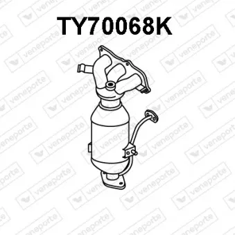 Catalyseur en coude VENEPORTE TY70068K
