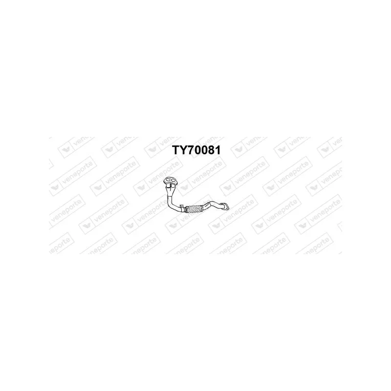 Tuyau d'échappement VENEPORTE TY70081