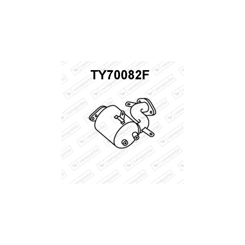 Filtre à particules / à suie, échappement VENEPORTE TY70082F