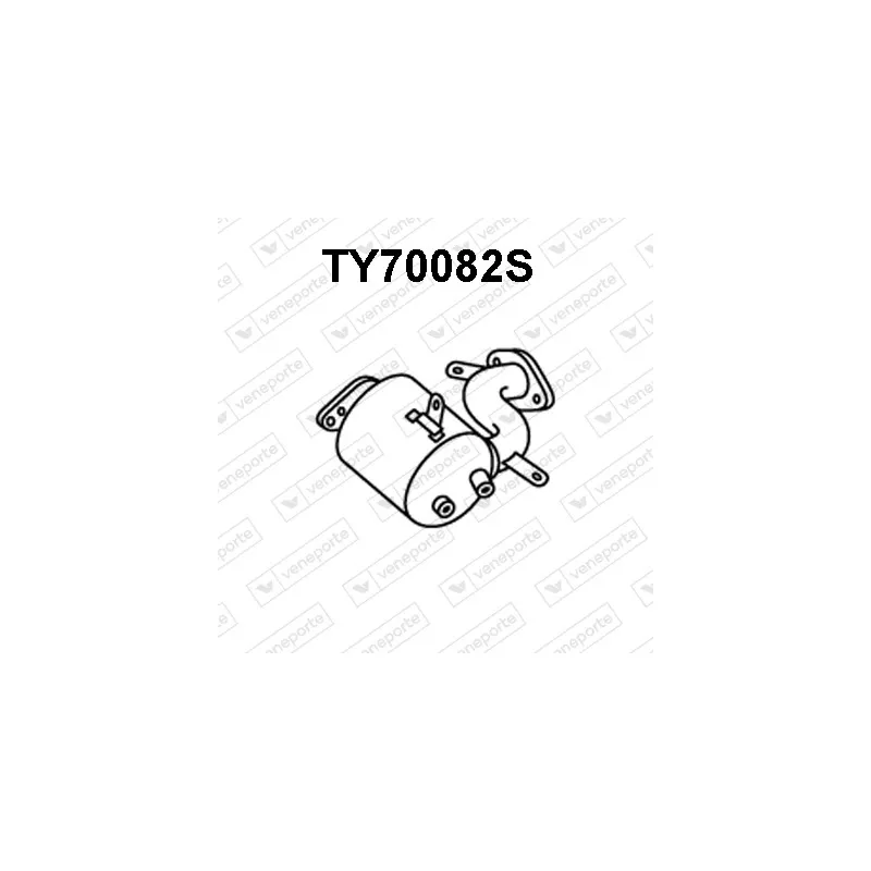 Filtre à particules / à suie, échappement VENEPORTE TY70082S